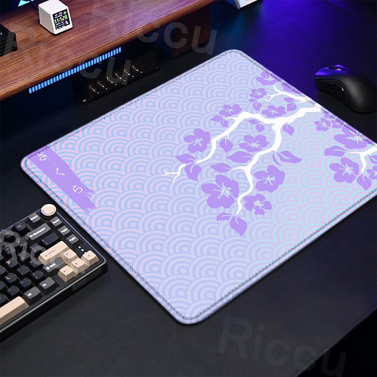 Purple Sakura Table Pad Gaming - Tradescantia Purple ulasan dan harga