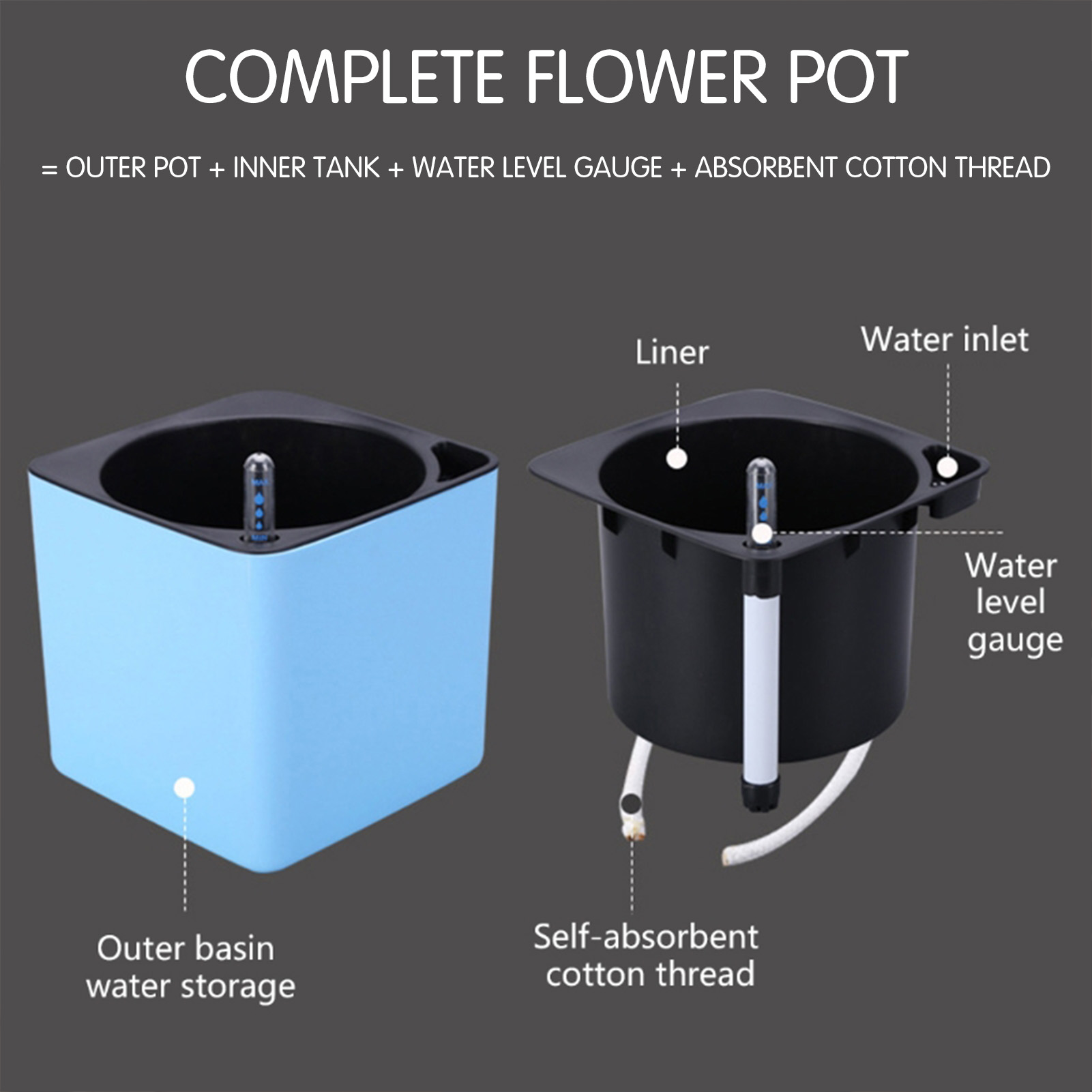 Automatic Self Watering Flower - Aloe Vera Pot ulasan dan harga