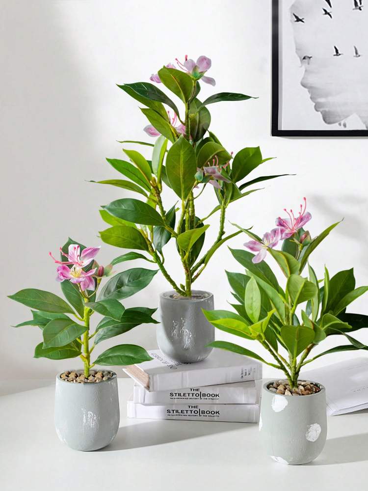 21-40cm Artificial Azaleas Pla - Ficus Lyrata Tree ulasan dan harga