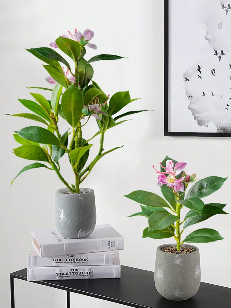 21-40cm Artificial Azaleas Pla - Ficus Lyrata Tree ulasan dan harga