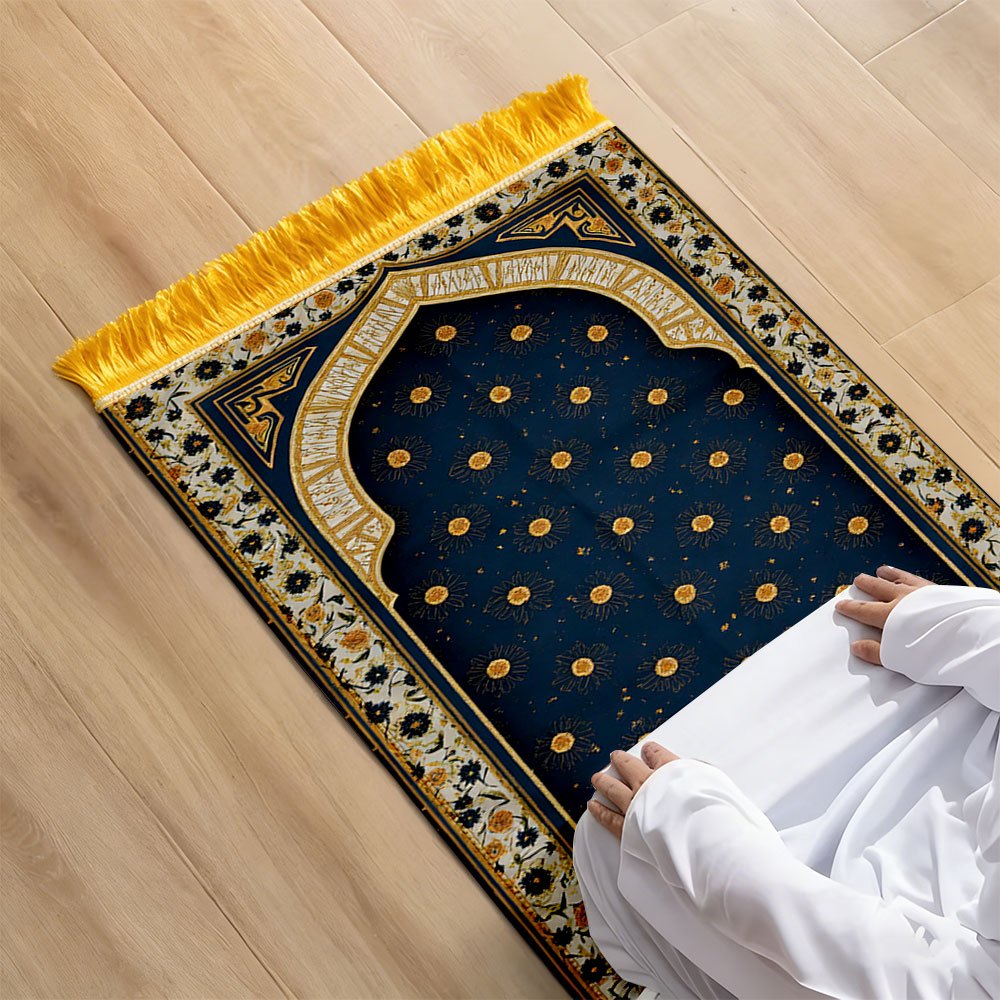 Polyester Muslim Prayer Rug Po - Maranta Prayer Plant ulasan dan harga