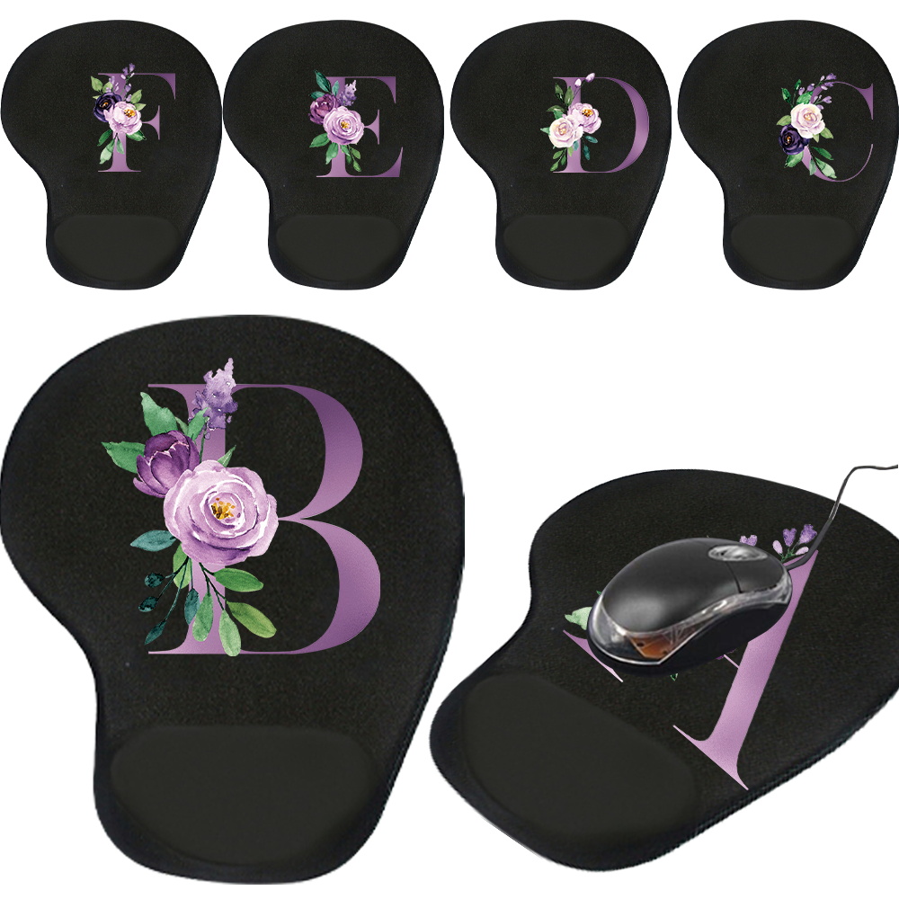 Wrist Guard Mouse Pad Office D - Tradescantia Purple ulasan dan harga