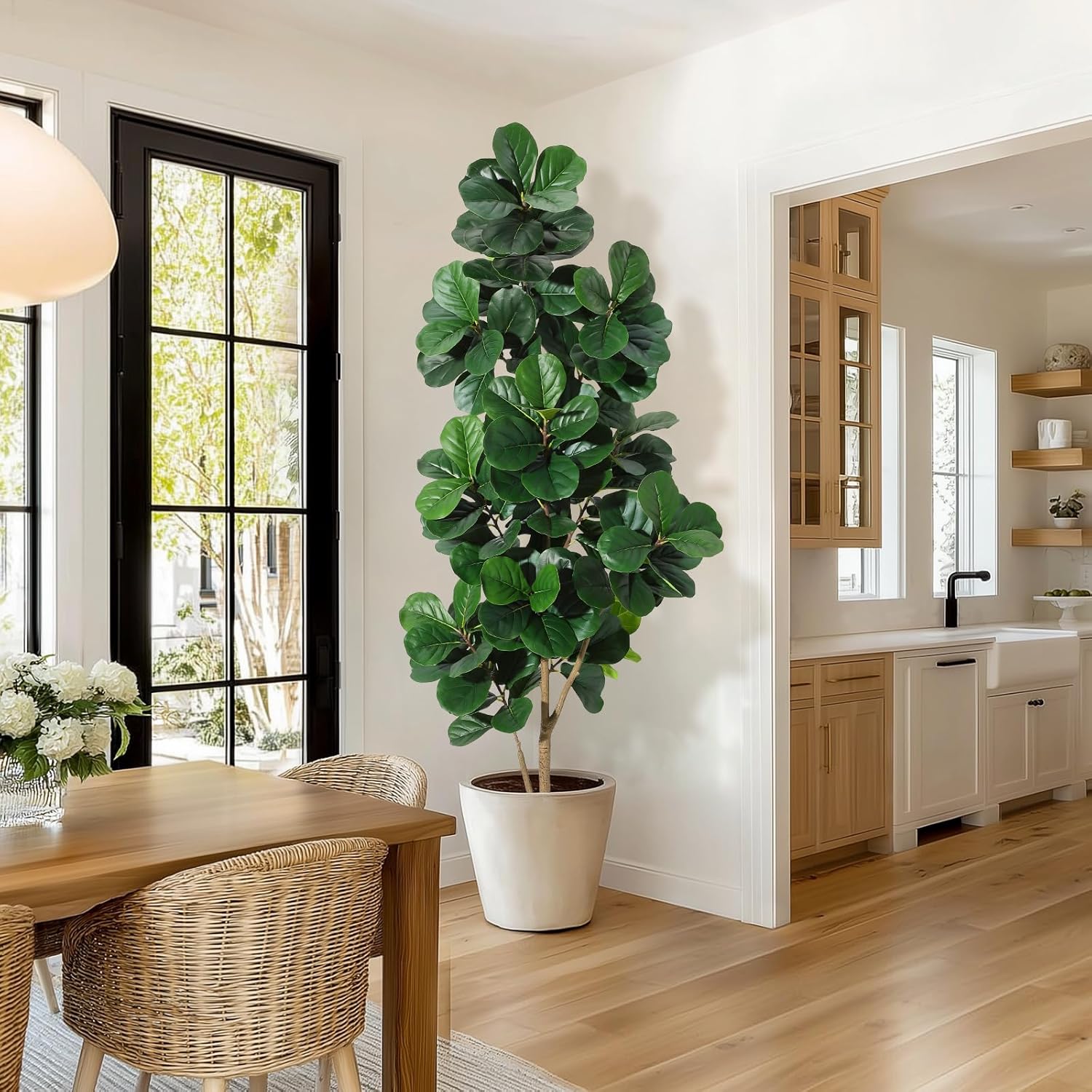 4-7 FT Fiddle Leaf Fig Tree Ar - Ficus Lyrata Tree ulasan dan harga