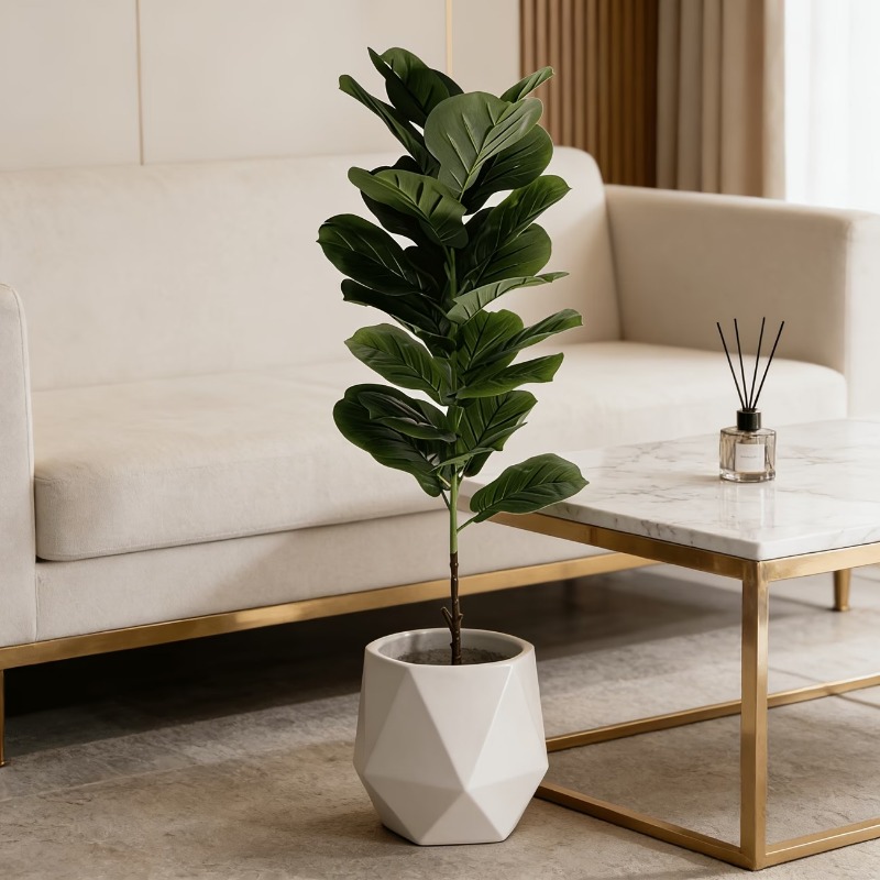 1Pc 100cm Artificial Ficus Lyr - Ficus Lyrata Tree ulasan dan harga
