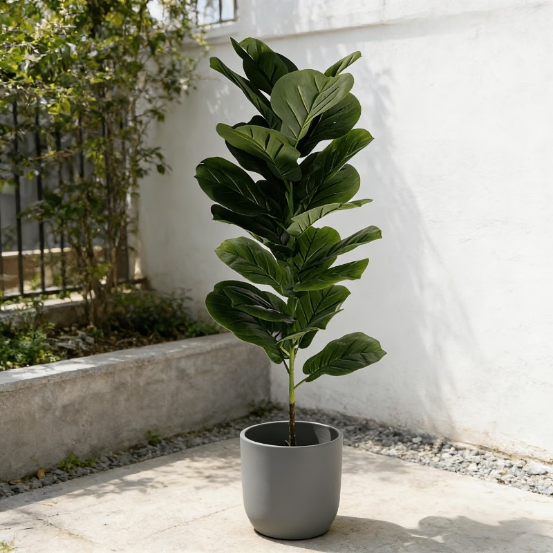 1Pc 100cm Artificial Ficus Lyr - Ficus Lyrata Tree ulasan dan harga