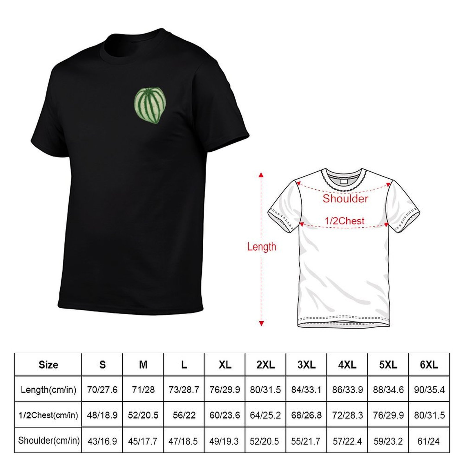 Watermelon Peperomia T-Shirt D - Peperomia Watermelon ulasan dan harga