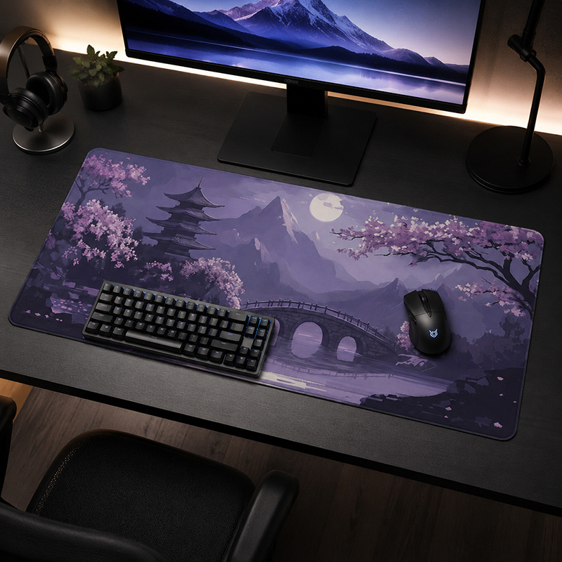 Mouse Pad Gamer Purple Moonlit - Tradescantia Purple ulasan dan harga