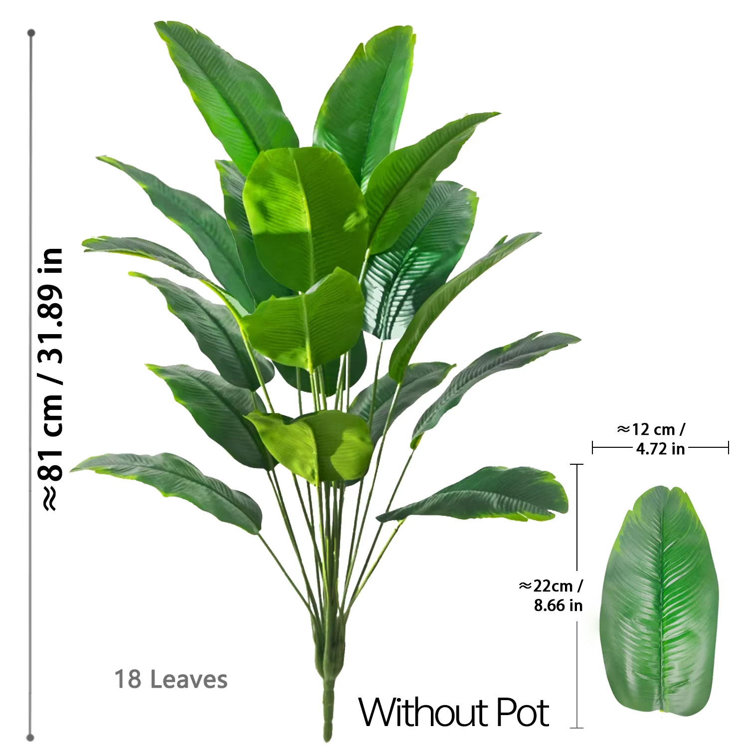 67-112cm Artificial Plants Lar - Ficus Lyrata Tree ulasan dan harga
