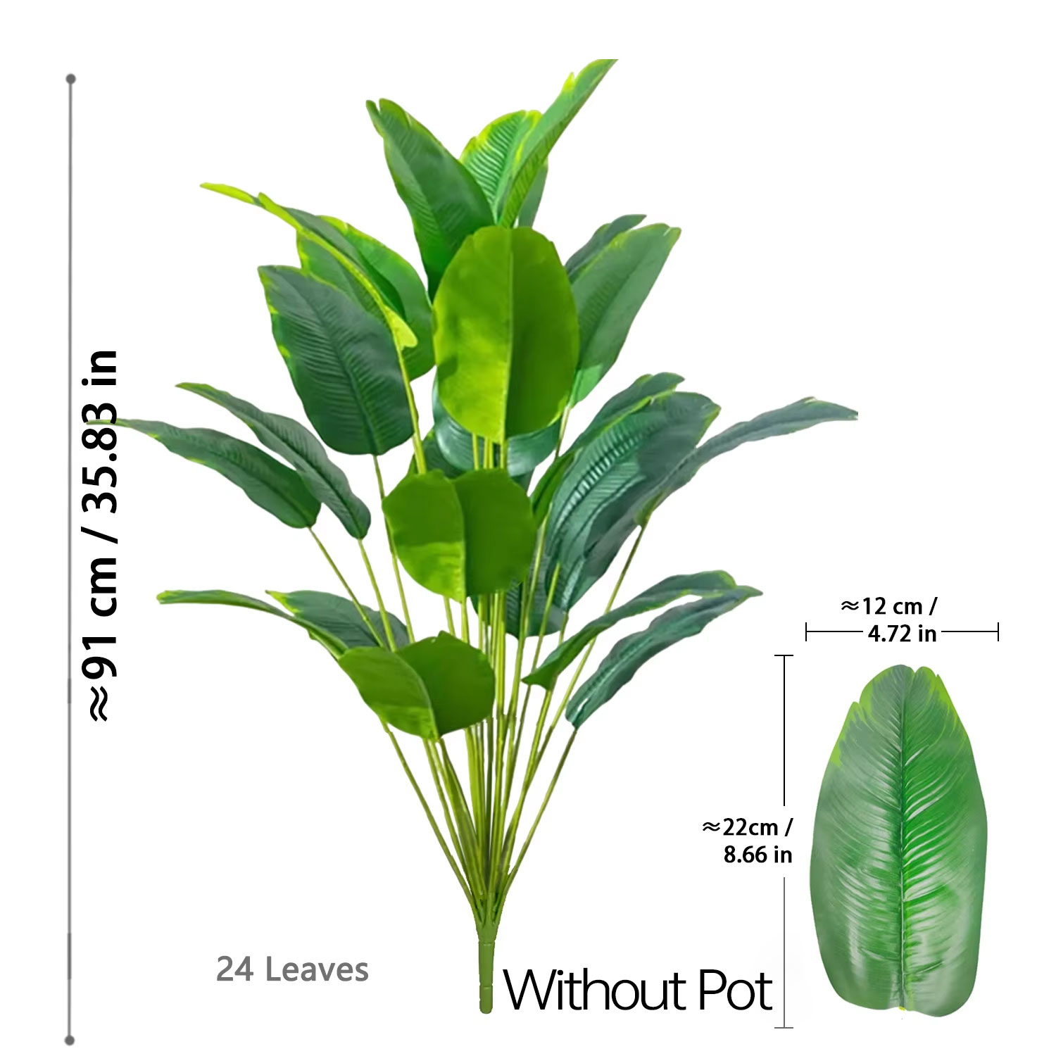 67-112cm Artificial Plants Lar - Ficus Lyrata Tree ulasan dan harga