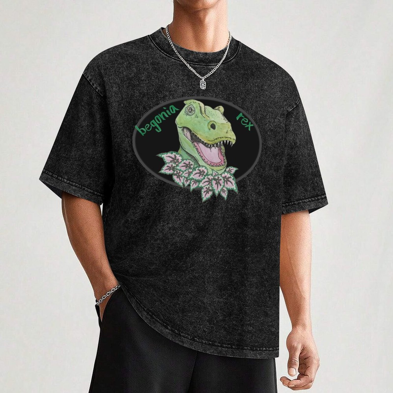 T rex begonia T-Shirt Big and  - Begonia Rex ulasan dan harga